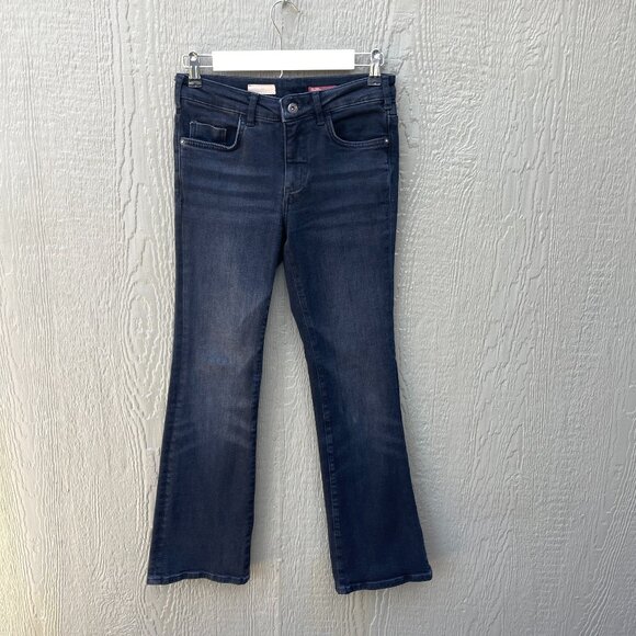 Anthropologie Pilcro Jeans Size 26‎ Women The Demilune Boot Cut Black Stretch - Picture 1 of 8